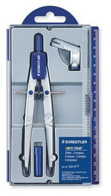 Staedtler Noris 550 01 Compas De Precision - Aguja Y Mina Intercambiables - Mecanismo De Ajuste Rapido