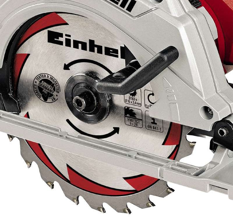 Einhell Sierra Circular Te Cs 165, Potencia 1200 W, Color Rojo 4331010