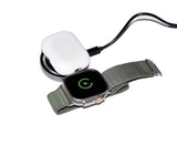 Deltaco 2-In-1 Wireless Charger 15w Transparent