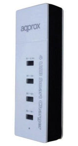 EAN 8435099516835 - Approx APPUSB4PW cargador de dispositivo móvil Universal Blanco Corriente alterna Interior imagen 1