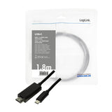 Logilink Usb-C - Hdmi 1.8m Negro