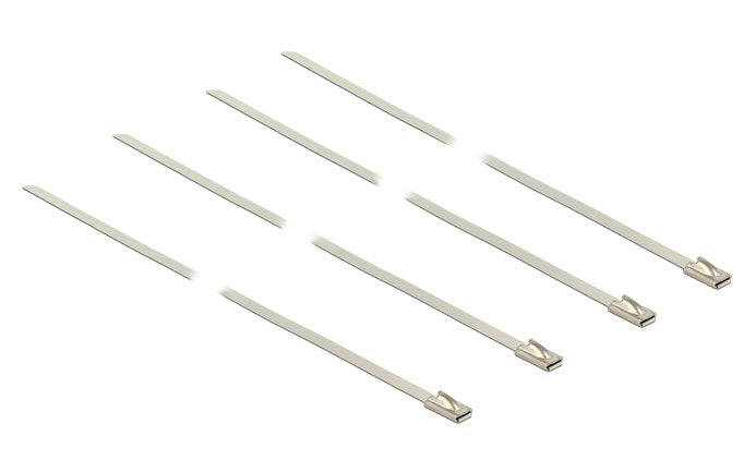 Delock 18632 Bridas De Acero Inoxidable Con 350 Mm De Largo X 4,6 Mm De Ancho (20 Unidades)