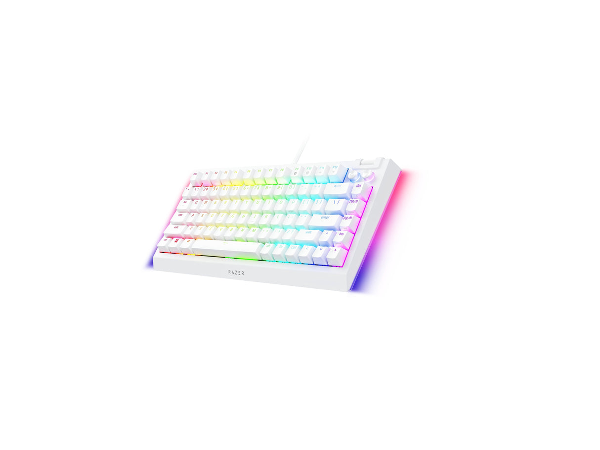 Teclado Razer Blackwidow V4 75% Blanco (Usa) (Rz03-05001700-R3m1)