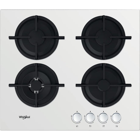 EAN 8003437605567 - Whirlpool AKT 625/WH Negro, Blanco Integrado 60 cm Encimera de gas 4 zona(s) imagen 1