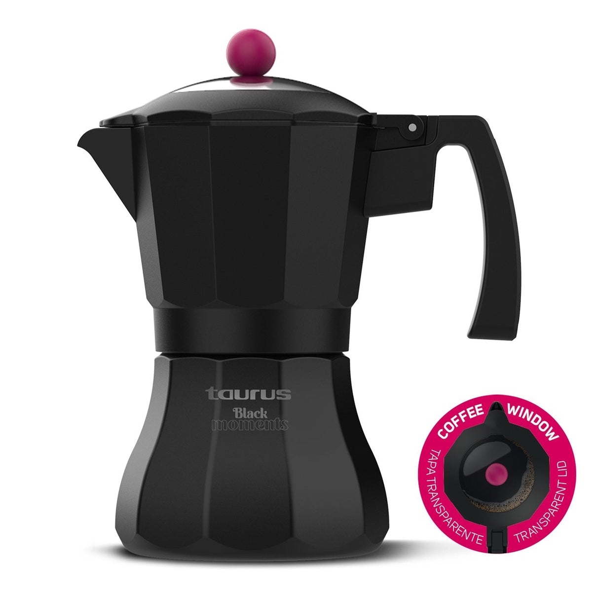 EAN 8414234840844 - Taurus Black Moments 3 Cafetera italiana Negro imagen 1