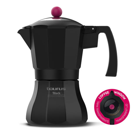 EAN 8414234840844 - Taurus Black Moments 3 Cafetera italiana Negro imagen 1