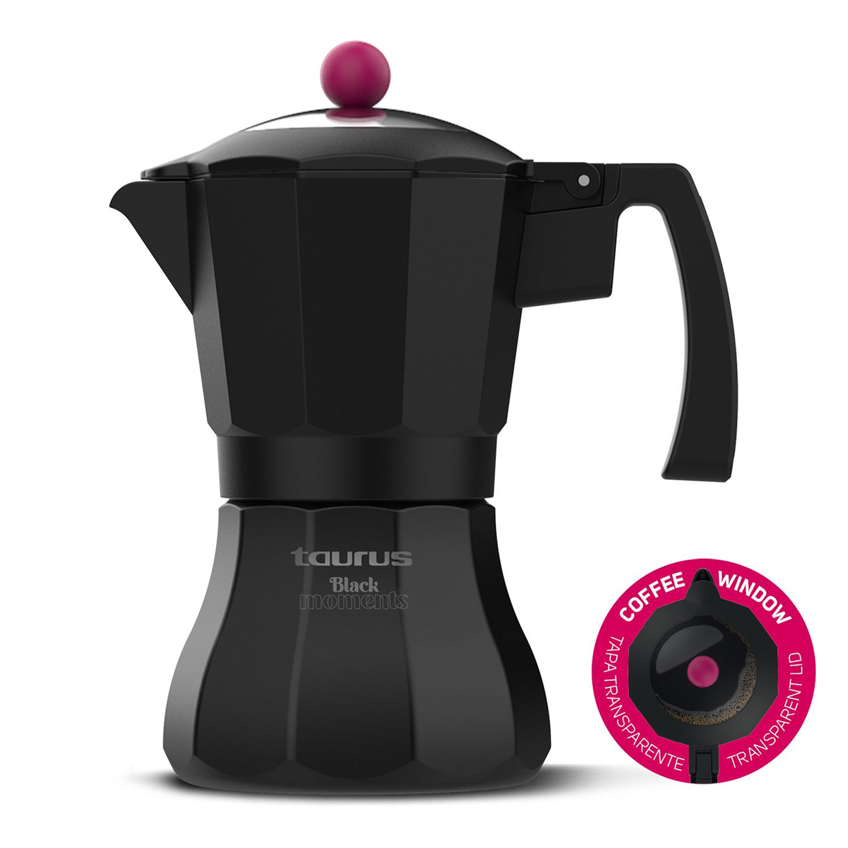 EAN 8414234840844 - Taurus Black Moments 3 Cafetera italiana Negro imagen 1