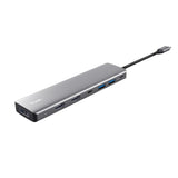 Docking Usb Tipo-C Trust Dalyx 2xusb 2xhdmi 1xdisplayport 1xusb Tipo-C Pd Gris