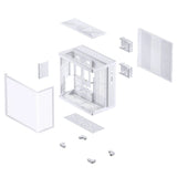 Caja Pc Jonsbo Tk-4 Midi-Tower, Atx, Tempered Glass - Blanco