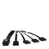 Inter-Tech 88885237 Cable Sas Sata 0,65 M Negro