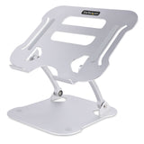 Startech Soporte Ergonómico Para Portátil De Altura Ajustable - Aluminio Plegable - Elevador Riser