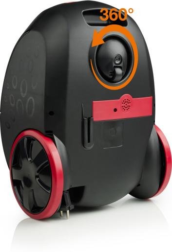 Aspirador Gorenje Vce21sfbkr  Con  Bolsa, Potencia 850 W, Radio De Trabajo 8 M, Negro