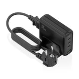 Aisens Cargador Sobremesa Gan 140w, 3xusb-C Pd3.1 Qc4.0 Qc5.0, 1xusb-A Qc3.0, Negro