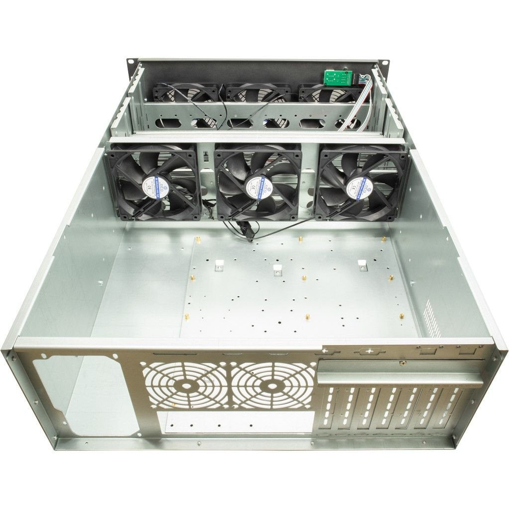 Inter-Tech Mining-Rack 4f28 4he 6 X 120mm Ventilador 2x2.0 Usb Retail
