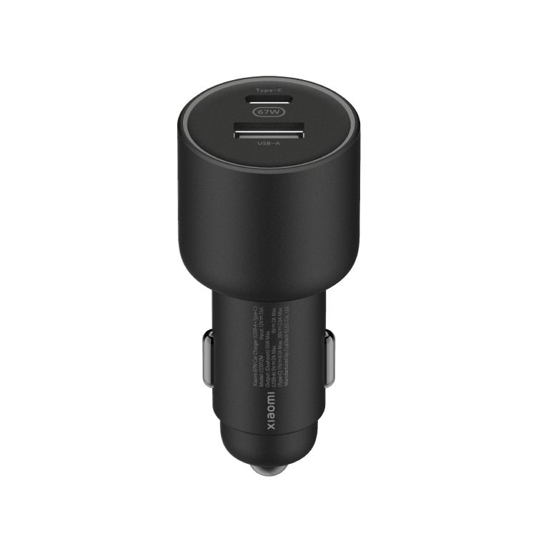 Cargador De Coche Xiaomi 67w Usb-A Tipo-C 1xusb-A 1xusb Tipo-C 2a 6a