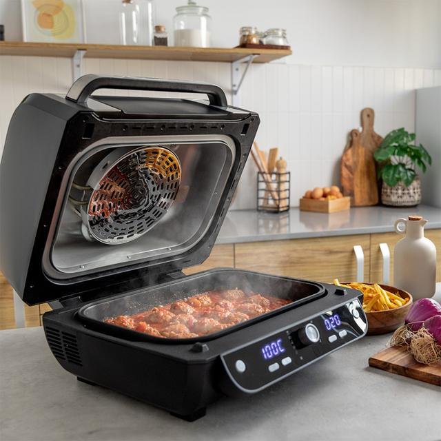 Freidora Cecotec Cecofry Firedome 8000 Pro Sencillo 8 L Independiente 1700 W De Aire Caliente Negro, Acero Inoxidable