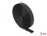 Klettband Auf Rolle Mit Schlaufe L 3 M X B 20 Mm Schwarz