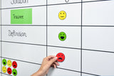 Legamaster Magnet Emoticon 7-123304 Sort 50mm 6 Ud./Pack.