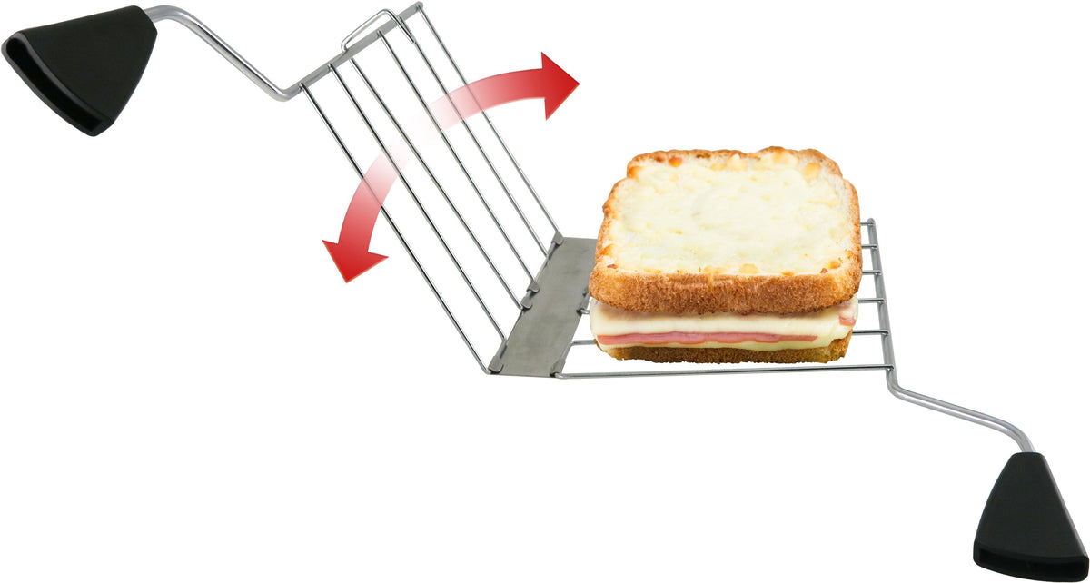 Trisa Crispy Snack Toaster Acero Inoxidable Negro