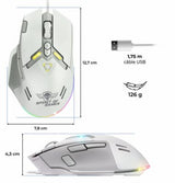 EAN 3700104465022 - Spirit of Gamer ELITE M60 ARTIC ratón Juego mano derecha USB Tipo C Óptico 20000 DPI imagen 3