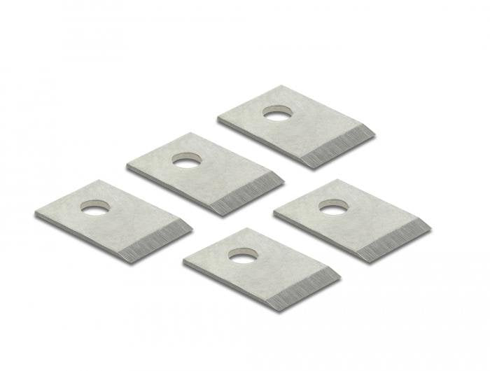 Delock Rj45 Juego De Cuchillas Para Crimpar Y Cortar De 5 Piezas Para Delock 86450