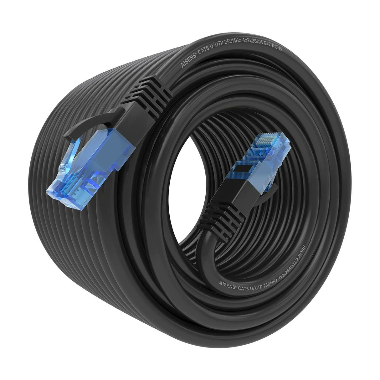 Aisens Cable De Red Rj45 Cat.6 Utp Awg26 Cca - 20m - Negro