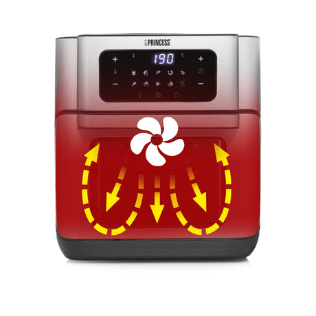 EAN 8713016091451 - Princess 182065 Sencillo 10 L Independiente 1500 W Freidora de aire caliente Plata imagen 19