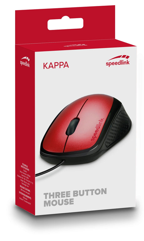 EAN 4027301201338 - SPEEDLINK SL-610011-RD ratón Oficina USB tipo A Óptico 1000 DPI imagen 2