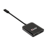 EAN 0841615102150 - CLUB3D CSV-1555 adaptador de cable de vídeo 1,5 m USB Tipo C 2 x DisplayPort Negro imagen 8