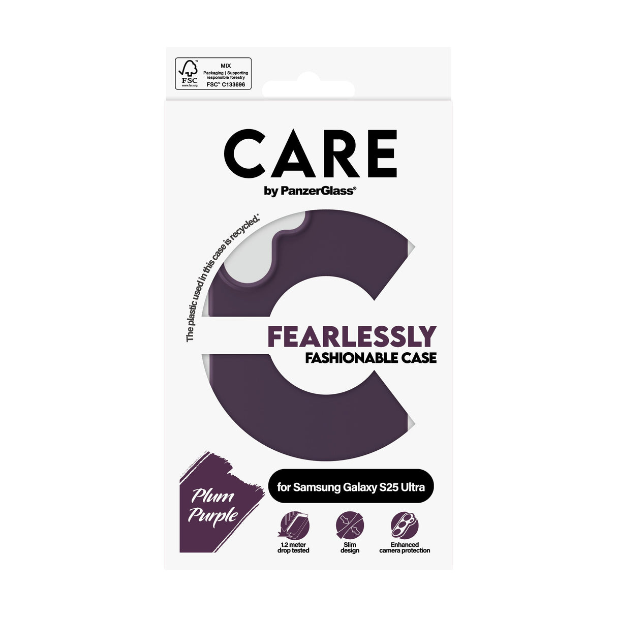 EAN 5715685016400 - PanzerGlass CARE™ by ® Case Plum Purple Samsung Galaxy S25 Ultra funda para teléfono móvil Púrpura imagen 3