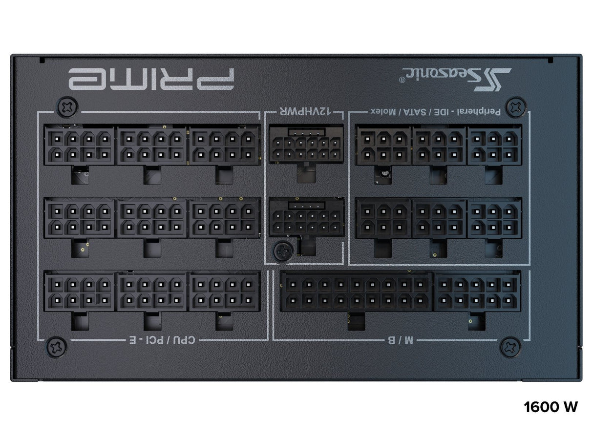 EAN 4711173878032 - Seasonic ATX3-PRIME-PX-1600 unidad de fuente de alimentación 1600 W 20+4 pin ATX ATX Negro imagen 9