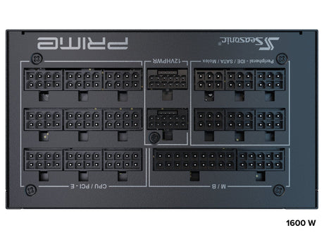EAN 4711173878032 - Seasonic ATX3-PRIME-PX-1600 unidad de fuente de alimentación 1600 W 20+4 pin ATX ATX Negro imagen 9