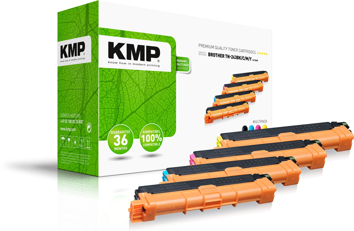 Kmp Tóner Compatible Para Brother Tn-243bk C M Y Multipack B-T109m Remanufacturojo