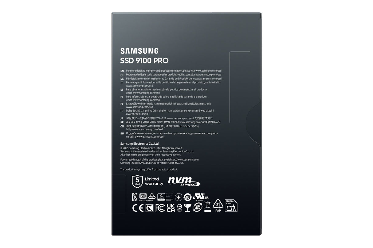 EAN 8806095811628 - Samsung MZ-VAP1T0 1 TB M.2 PCI Express 5.0 NVMe V-NAND TLC imagen 7