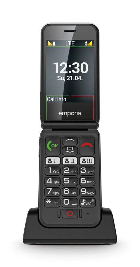 EAN 9005613168940 - Emporia SIMPLICITYglam.4G 7,11 cm (2.8") 106 g Negro Teléfono para personas mayores imagen 26