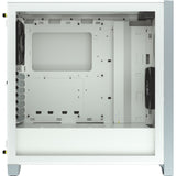 Caja Pc Corsair 4000d Airflow Midi Tower Blanco Corsair Crystal 4000d Airflow Mid-Tower Cristal Templado Blanca Cc-9011201-Ww
