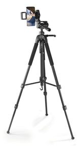 Hama Tripode Para Camara Con Rosca 1/4" - Peso Max 5kg - Altura Hasta 170cm - Soporte Para Smartphone Y Tablet -