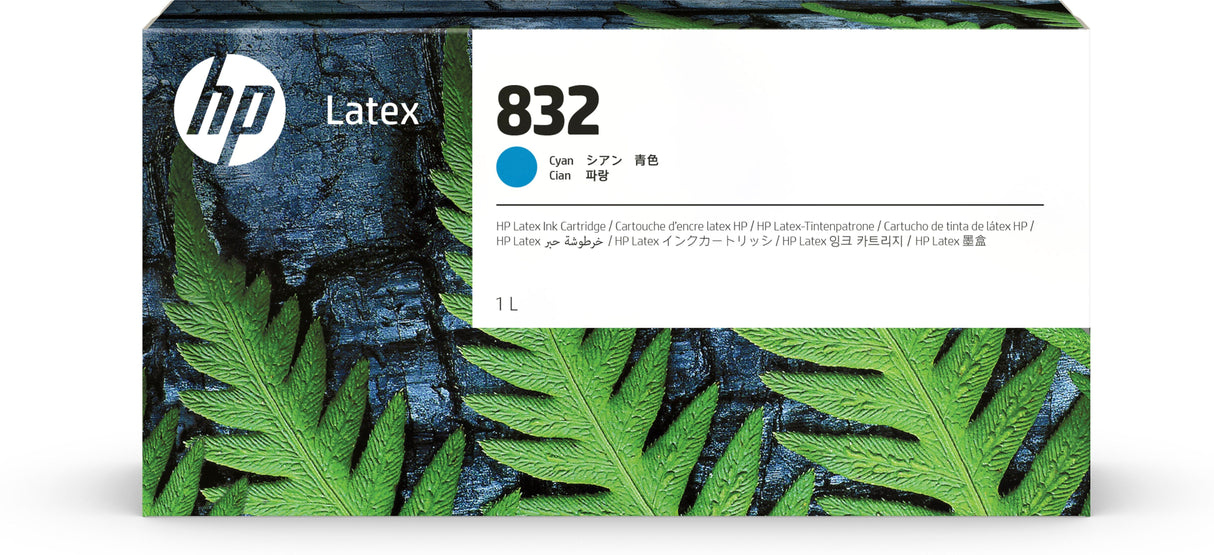 832 1l Cyan Latex Ink  Cartridge 832 1-Liter Cyan