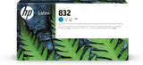 832 1l Cyan Latex Ink  Cartridge 832 1-Liter Cyan