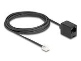 Delock Cable Telefono Rj11 Macho A Rj45 Hembra Negro 3 M