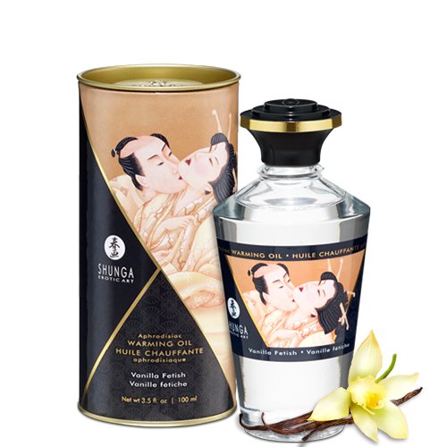 Shunga Aceite De Masaje Efecto Calor Aroma A Vainilla