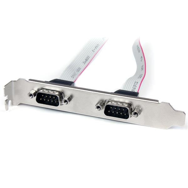 Startech Cabezal Bracket 2 Puertos Serie Db9 M 2x Idc10 H Plate9m2p16