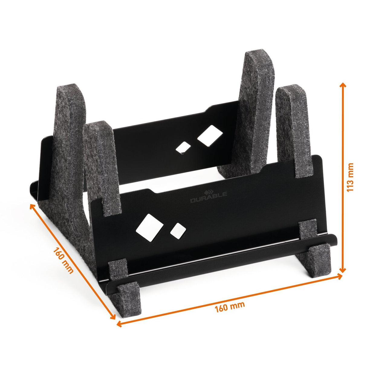 Durable Laptop Mänder Effect -3kg 13-17'' Vertikal Pet-Filz Anthrazit