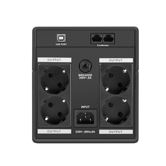 EAN 5901969406573 - Armac H/1500F/LED sistema de alimentación ininterrumpida (UPS) Línea interactiva 1,5 kVA 4 salidas AC imagen 6