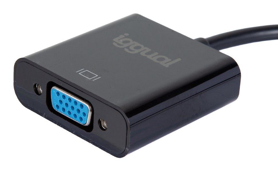 EAN 8435364319062 - iggual IGG319062 adaptador de cable de vídeo 0,2 m VGA (D-Sub) Negro imagen 2