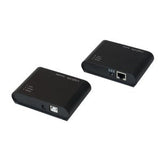 Extensor Usb 2.0 Cat.5, 50 M, Incluye Concentrador Usb De 4 Puertos, Negro Logilink