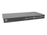 Levelone Switch 24xge 4x10gsfp+ Turing 19" Managed L3