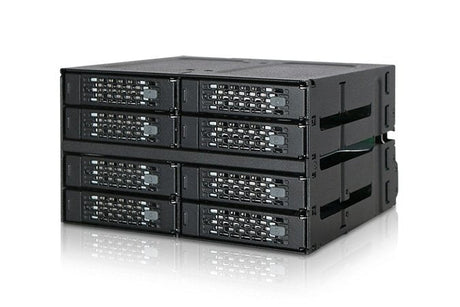 EAN 4713227445085 - Icy Dock MB508SP-B panel bahía disco duro 2x 5,25" Panel de instalación Negro imagen 2