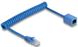 Cable Delock Rj45 Spiral Mecker Zu Hchse Cat.6 Utp 0,6-1,2m