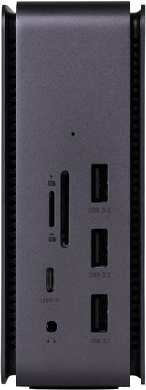 Estuff Es623015 Base Para Portátil Y Replicador De Puertos Alámbrico Usb4 Aluminio, Negro